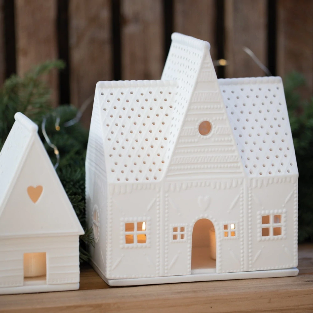 Porcelánový svícen Gingerbread House Heart