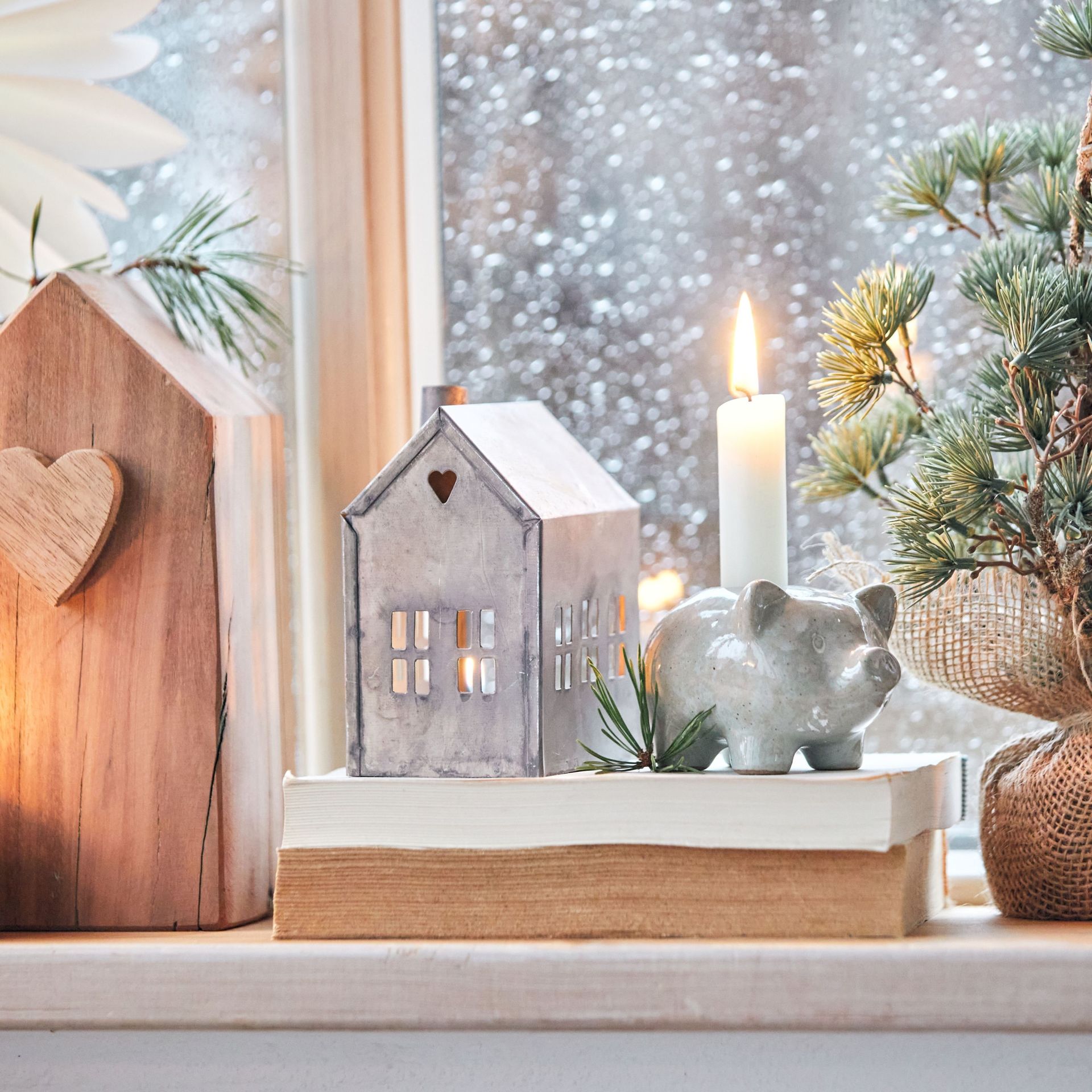 Lucerna domeček House 12 cm