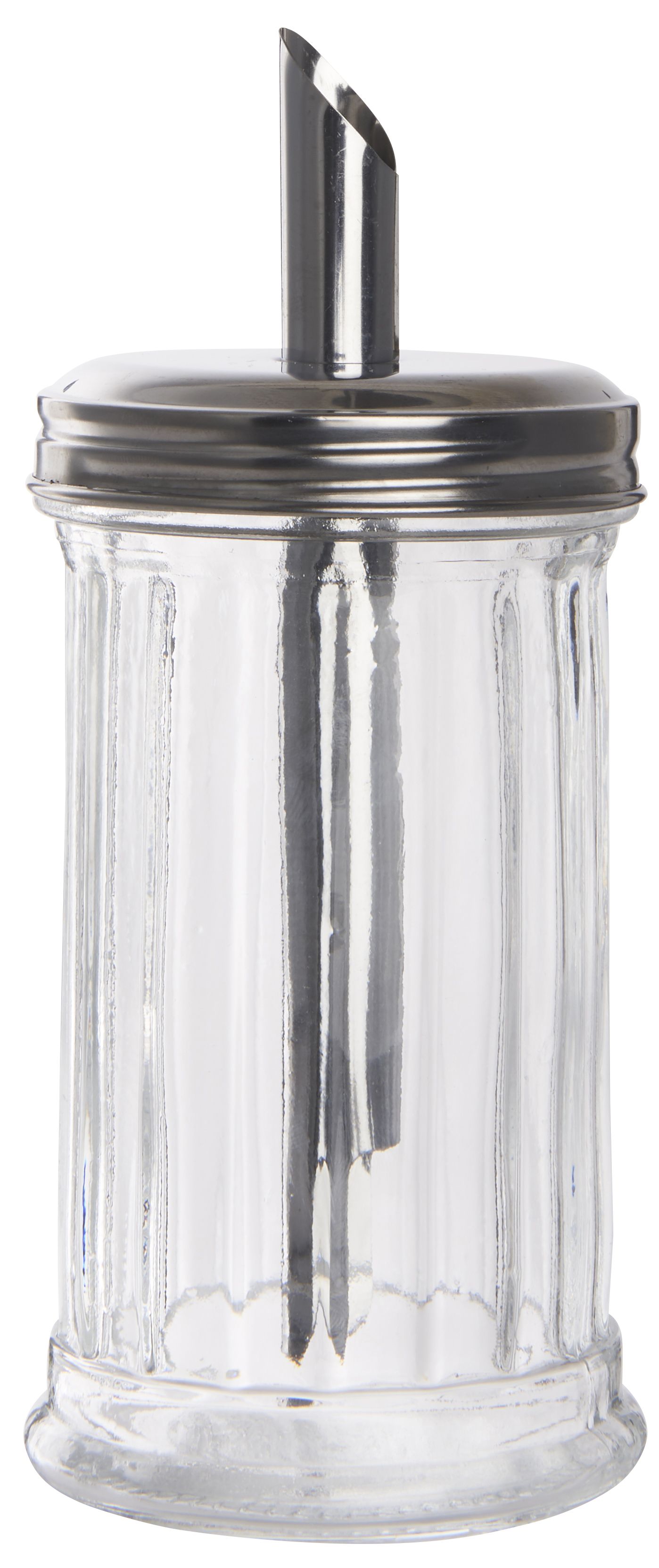 Skleněná cukřenka s dávkovačem Glass