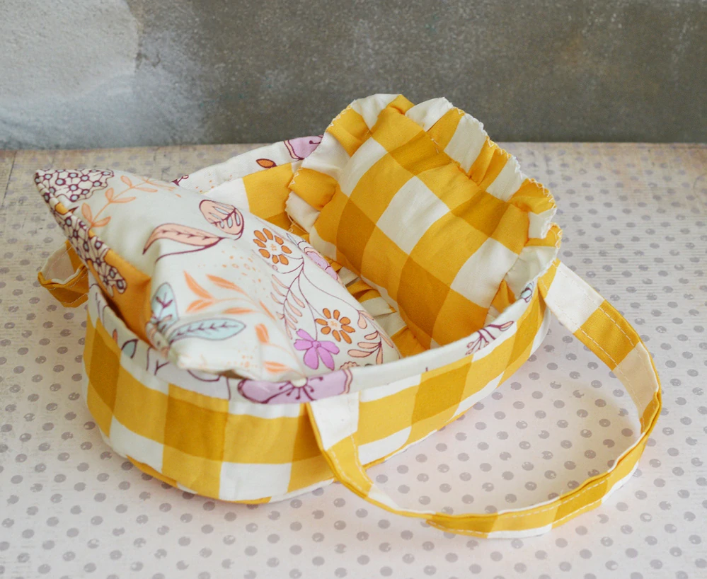 Myší korbička kostka (výška zvířátka 14 cm)