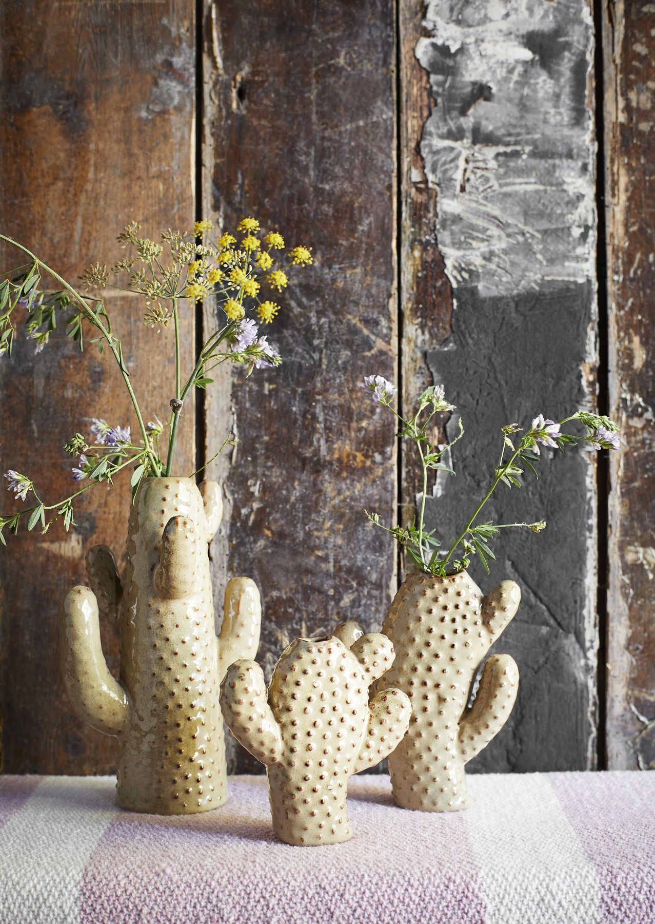 Bavlněný pléd Rose Stripe 125×175 cm