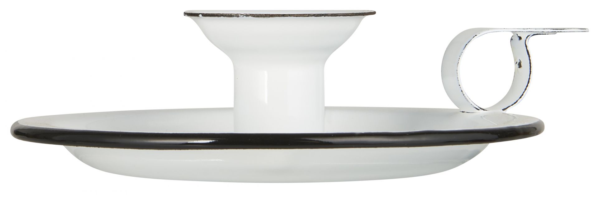 Smaltovaný svícen White