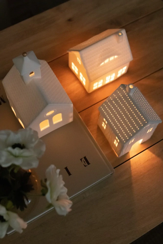 Porcelánový svícen Gingerbread House