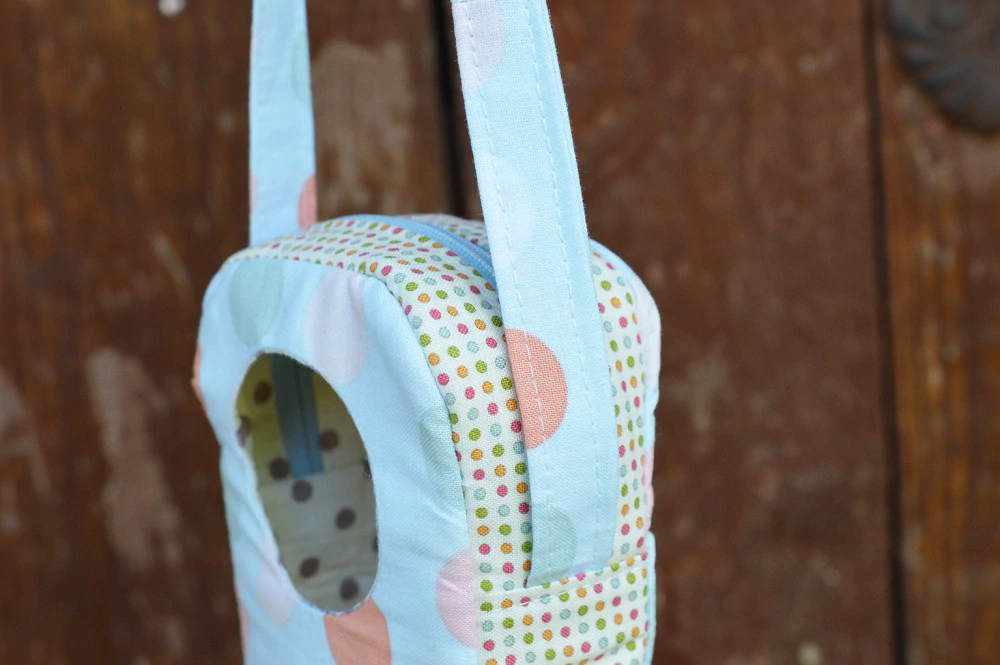 Taštička (nejen) pro myšku - Puntíkatá (zvířátko 14 cm)