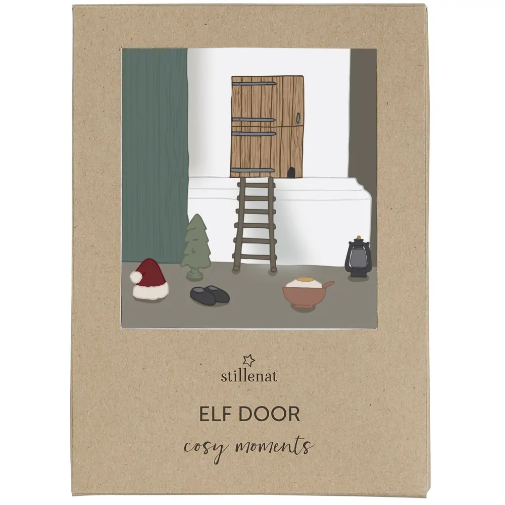 Dekorativní dvířka pro vánoční skřítky Elf Door - set 7 ks