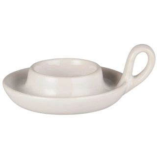 Kameninový svícen s ouškem White