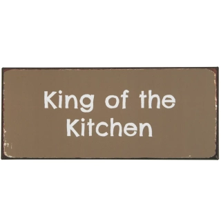 Plechová cedule King of the Kitchen