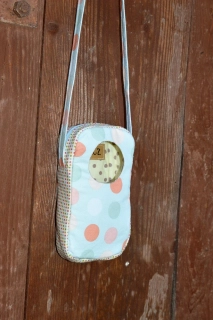 Taštička (nejen) pro myšku - Puntíkatá (zvířátko 14 cm)