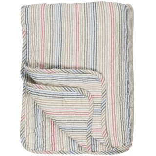 Prošívaný přehoz Multicoloured Stripes 130x180 cm