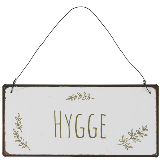 Plechová cedulka Hygge