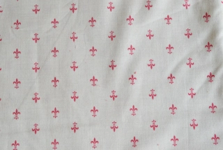 Červená lilie na béžové